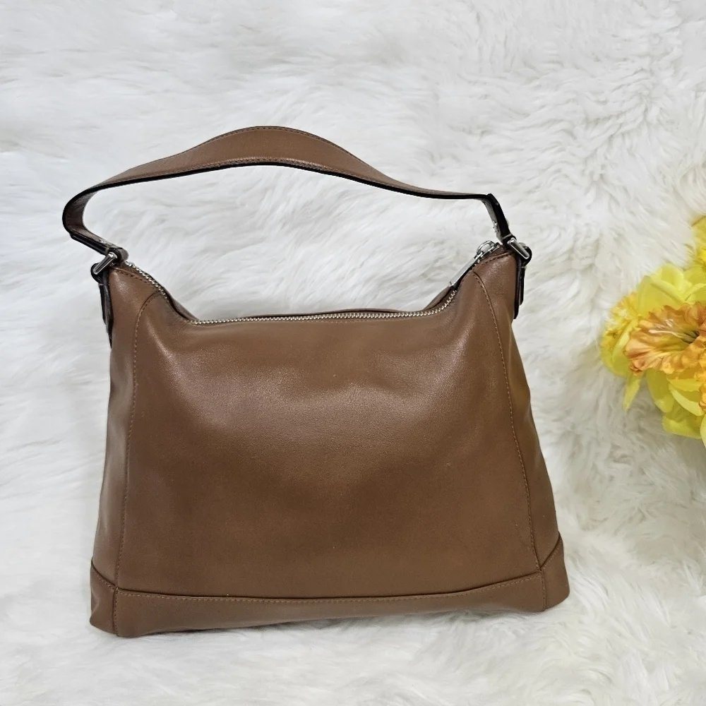 Coach F29881 Charlie Leather Hobo Shoulder Bag – Brown